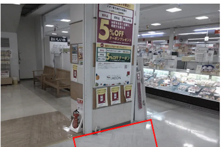 【イオン能代店】1F食品側エスカレーター側脇催事場 販促プロモーションに最適なスーパー店内催事イベントスペースの画像2