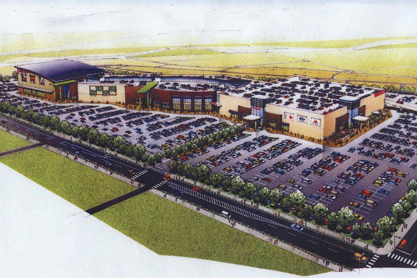 【イオンタウン能代】大型のセールスプロモーションやインストアライブ等に適した施設中央の広々としたイベントスペース