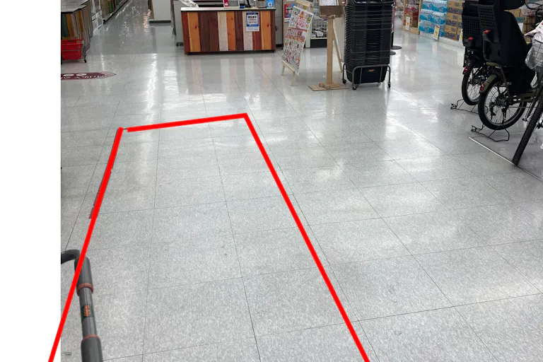 【ユニディショップス市川店】レジ付近 物販やプロモーションに最適なホームセンター内レジ付近の催事イベントスペースの画像1