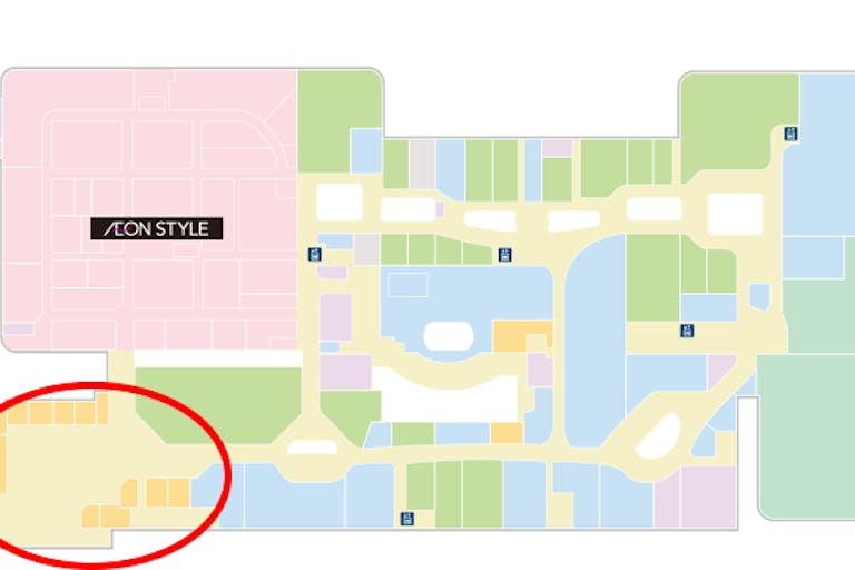 【イオンモール東浦】モールメディア フードコートステッカー【机の画像2