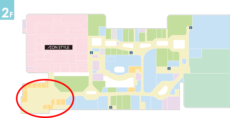 【イオンモール東浦】モールメディア　フードコートステッカー【机