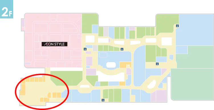 【イオンモール東浦】モールメディア　フードコートステッカー【机