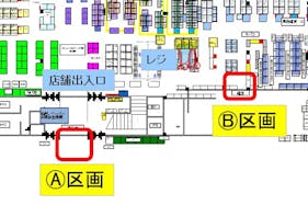 【メガセンタートライアル筑西店】【ⒶⒷセット】販促プロモーションに最適な Ⓐ 屋外正面+Ⓑ屋内レジアウトのセットプラン【買取はご利用頂けません】