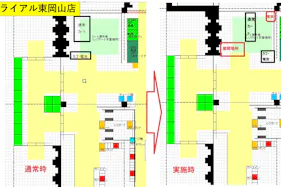 【スーパーセンタートライアル東岡山店】NTTドコモ中国支社様 東岡山店 限定スペース