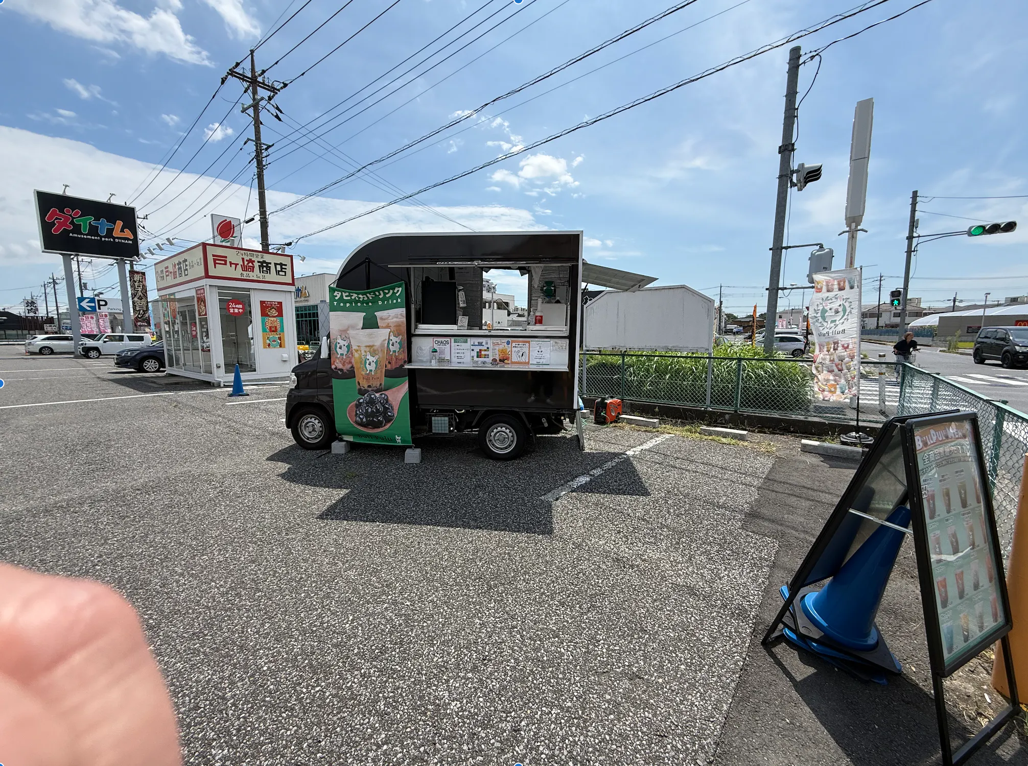 【ダイナム戸ヶ崎店】キッチンカー出店やプロモーションイベントに最適なアミューズメント施設駐車場内のスペース①