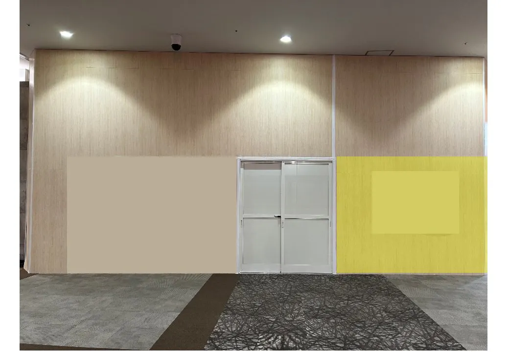 【イオンモール新小松】モール内広告　仮囲い壁（2F）