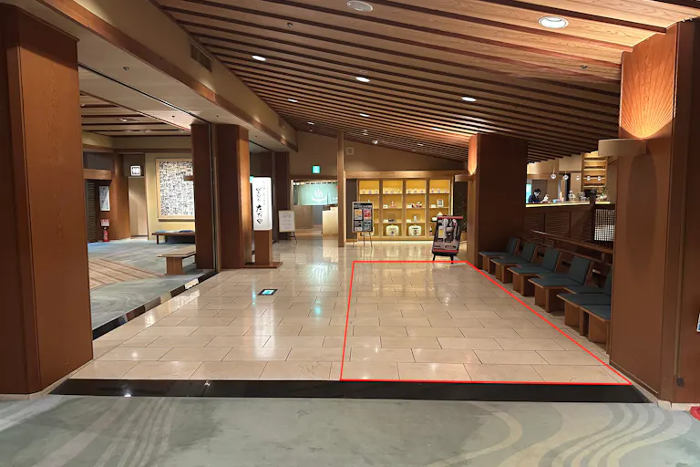 【會津芦ノ牧温泉 大川荘】スペース5(ロビー写真⑤)