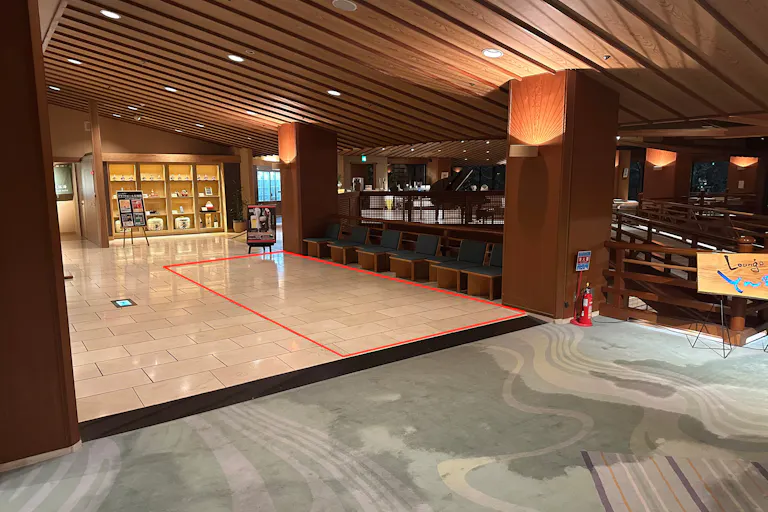 【會津芦ノ牧温泉 大川荘】スペース2(ロビー写真②)