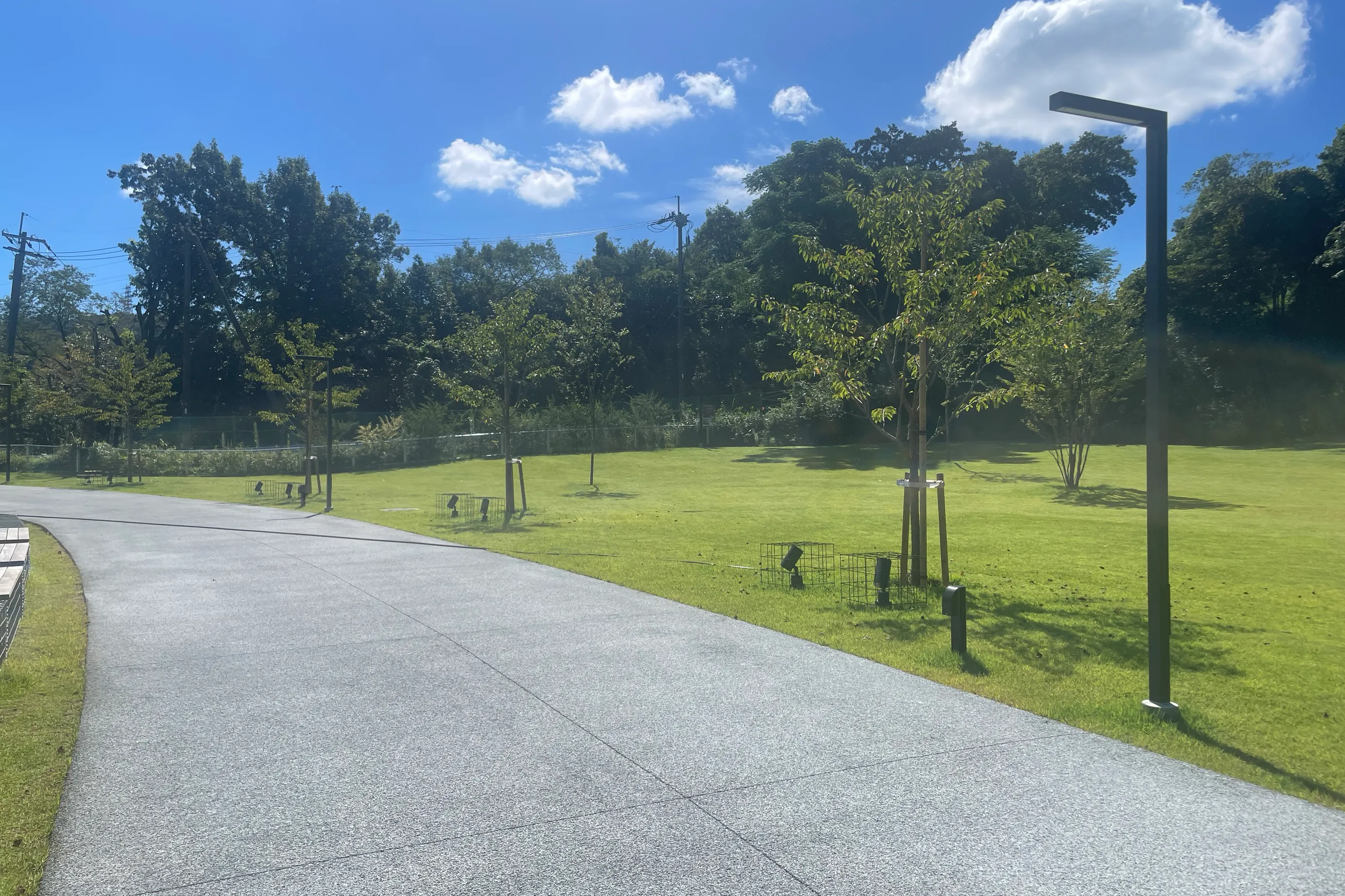 【ダムパークいばきた】キッチンカーに適したさくら広場にある屋外スペース①