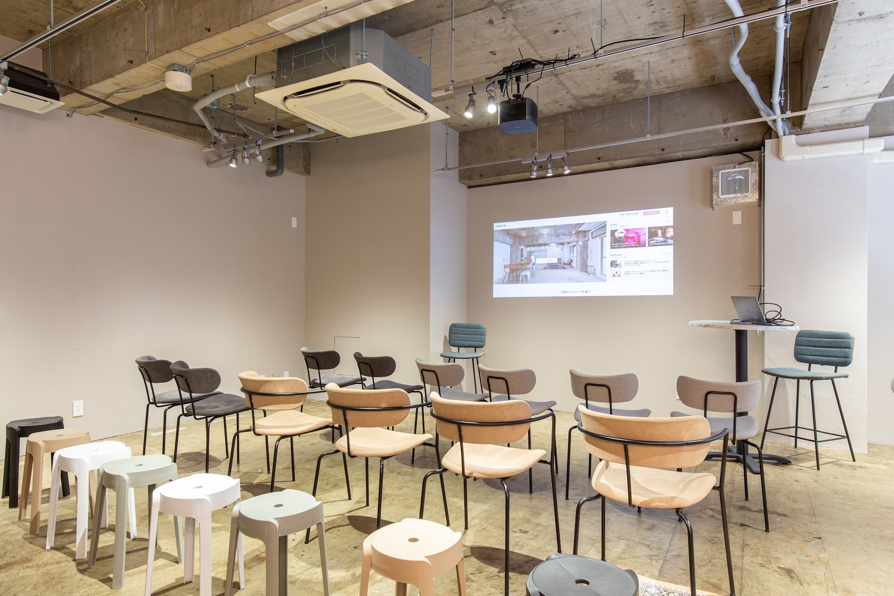 【池尻大橋駅徒歩3分】複合施設内にあるセミナーやワークショップに最適なプロジェクター完備の多目的レンタルスペースの画像6