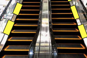 【イオンモール徳島】モール内広告 エスカレーター