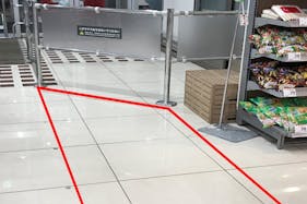 【西友 蒲生伊原店】1階入口前 プロモーション用途や物販、食物販のポップアップストアに最適なスーパー店内催事イベントスペース