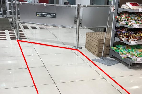 【西友 蒲生伊原店】1階入口前 プロモーション用途や物販、食物販のポップアップストアに最適なスーパー店内催事イベントスペース