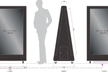 【イオンモール新瑞橋】モール内広告 A型サイネージ