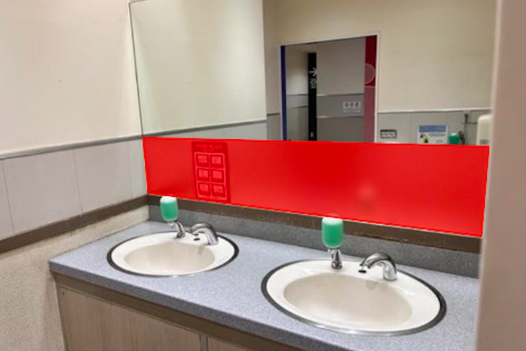 【イオンモール秋田】モール内広告 化粧室(A4サイズ)の画像1