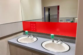 【イオンモール秋田】モール内広告 化粧室(A4サイズ)