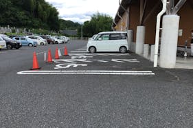 【ダイナム岡山院庄店ゆったり館】プロモーションに最適なアミューズメント施設のイベントスペース(駐輪場)