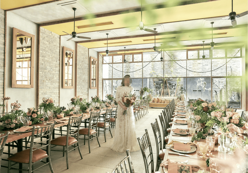 【表参道駅5分】ロケ等の撮影用途やレセプションパーティー、オフサイトミーティングに最適な結婚式場内のイベントスペース