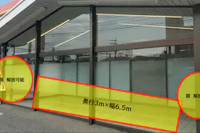 【TRIAL GO下関生野店】Ⓐ食物販やPR活動に最適な【駐車場横 スペース】