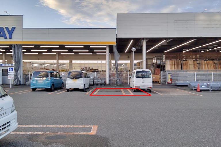 【サンデー北上江釣子店】屋外駐車場　キッチンカーの出店に最適なホームセンター内駐車場の屋外イベントスペース