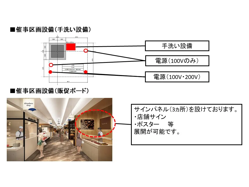 【アミュプラザ長崎】長崎街道かもめ市場 長崎駅改札の目の前にある施設「長崎街道かもめ市場」内のPOPUPスペースです。