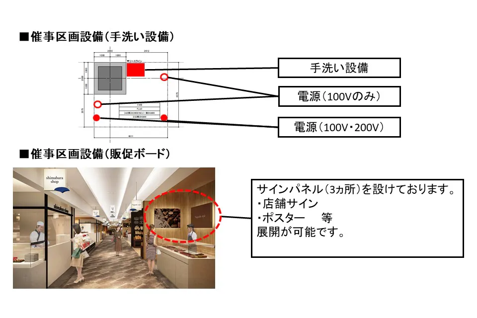 【アミュプラザ長崎】長崎街道かもめ市場 長崎駅改札の目の前にある施設「長崎街道かもめ市場」内のPOPUPスペースです。