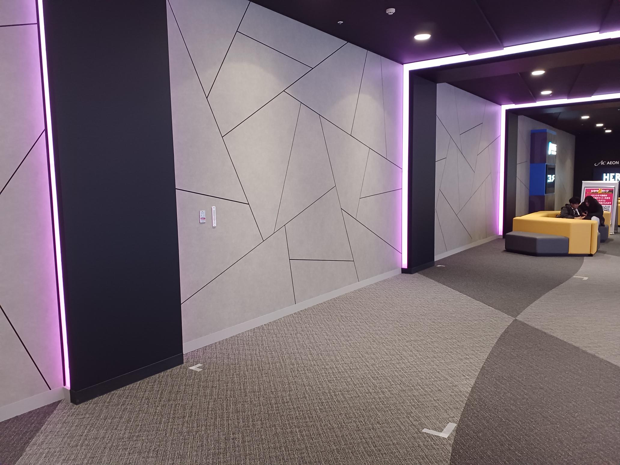 【イオンモール岡崎】シネマ館3F　プラサカプコン前　通路区画（食品催事・物販スペース）