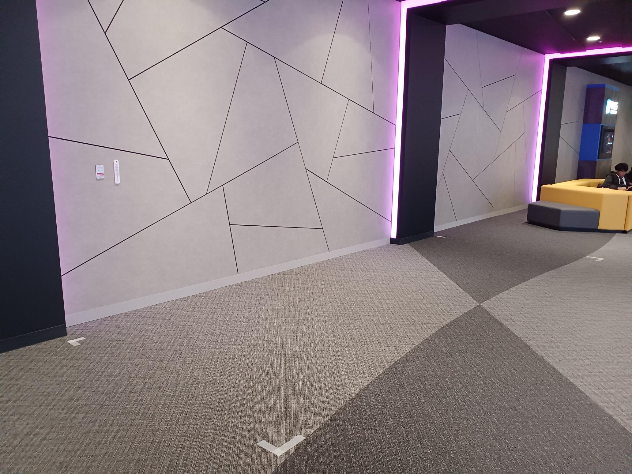 【イオンモール岡崎】シネマ館3F　プラサカプコン前　通路区画（食品催事・物販スペース）