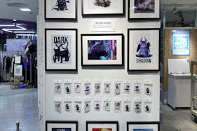 【ラフォーレ原宿/明治神宮前駅1分】愛と狂気のマーケット 個展等のアート展示、雑貨の展示販売に最適、販売スタッフ不要な壁面展示スペース(ウォール)