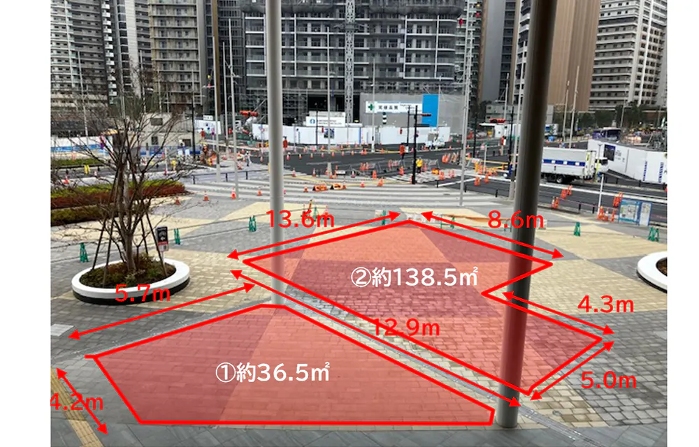 【ららテラス HARUMI FLAG】クロススクエアゲート前広場