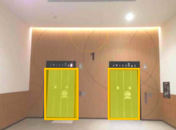 【イオンモール京都桂川】モール内広告 エレベーター