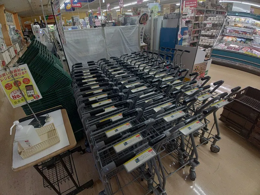 【辰野食彩館】食物販やプロモーション催事に最適なカート置き場スペース