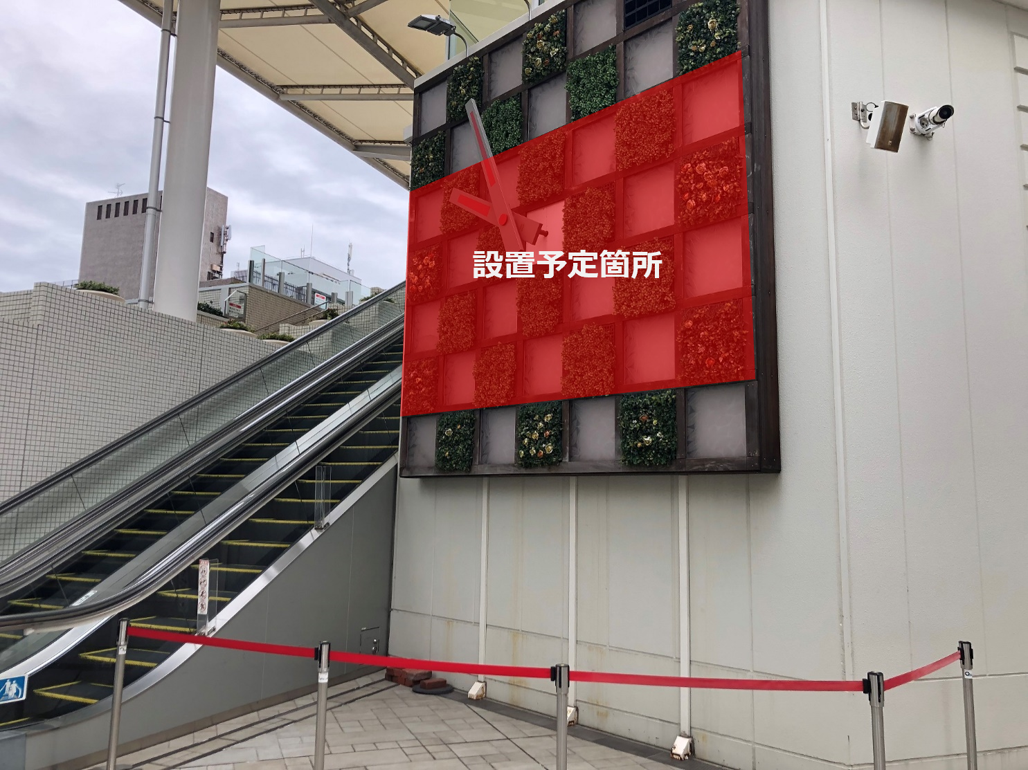 【あべのキューズモール】あべのキューズモール【メディア】「2Fエントランス・大型デジタルサイネージ」