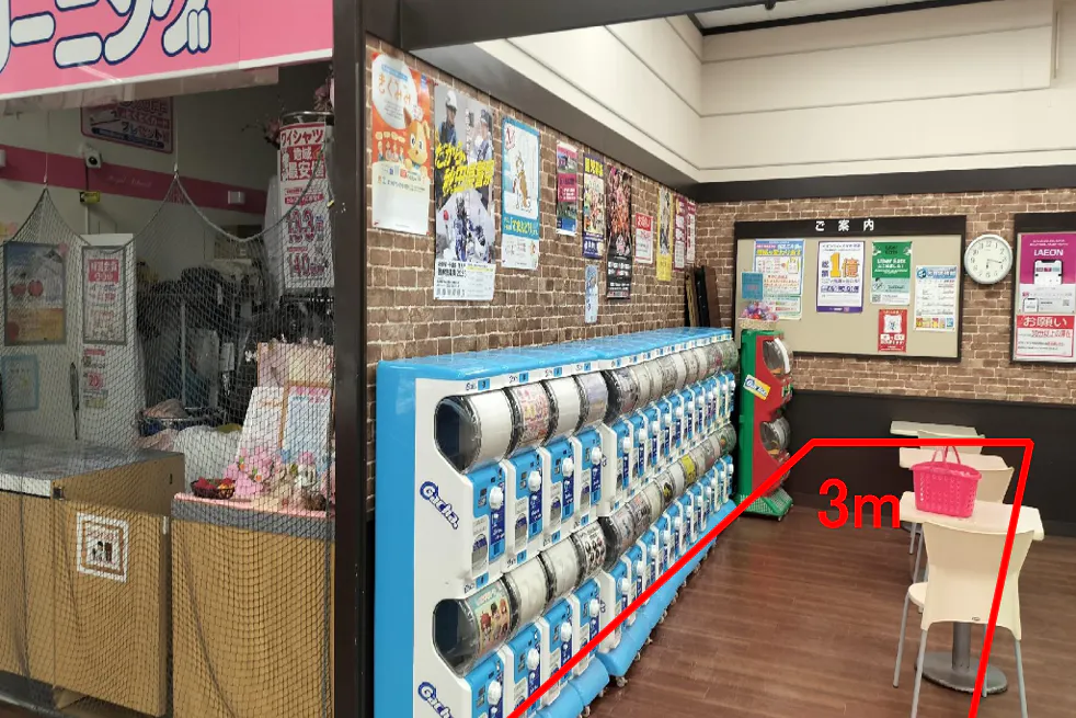 【マックスバリュ新川口】イートインスペースの1部 販促プロモーションや物販に最適なスーパー店内催事イベントスペース