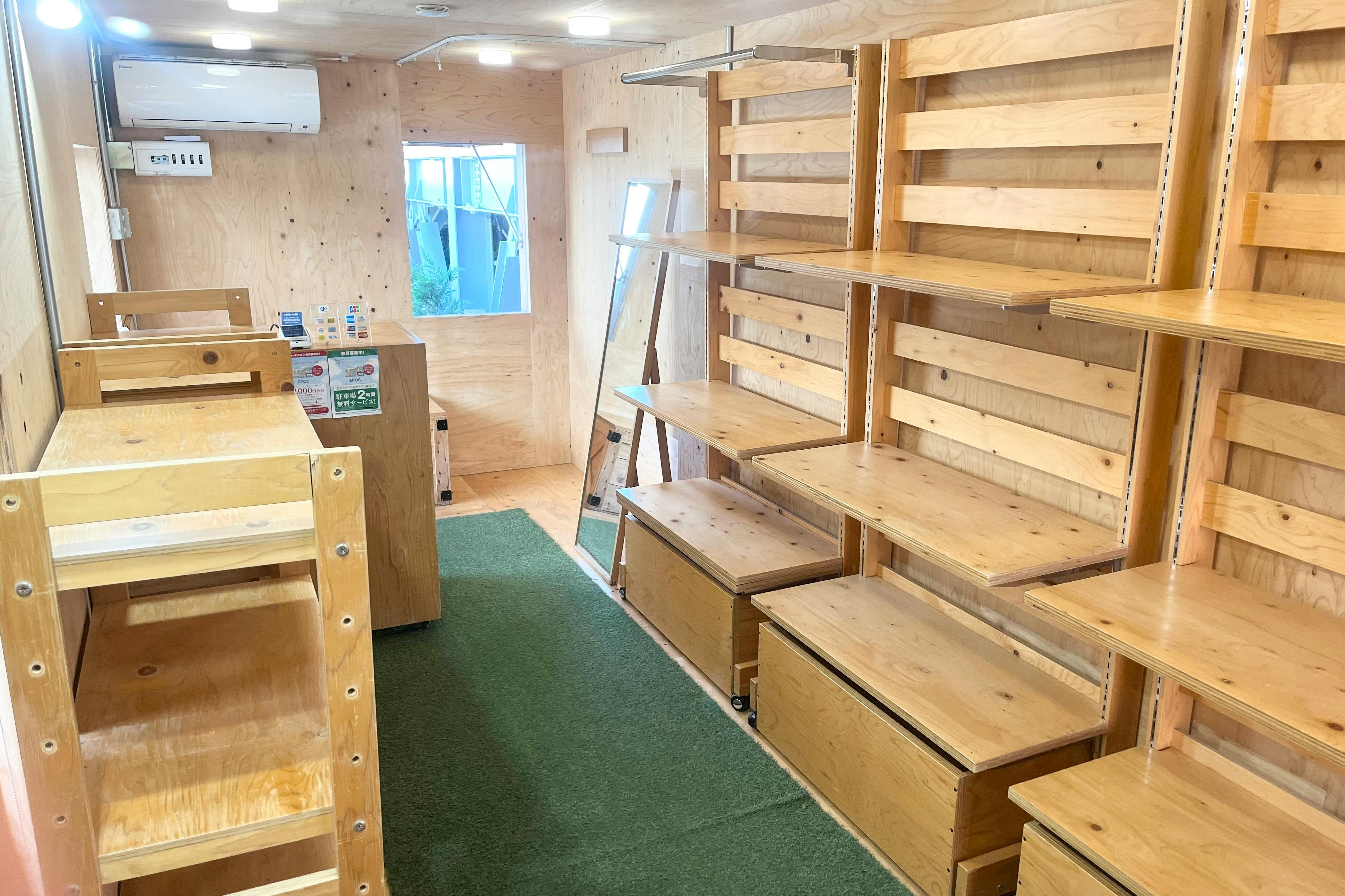 【星が丘テラス】ファッション関係のポップアップストアに最適な住みたい街、上位にランクインするエリアの商業施設内のトレーラーハウス【HACO】