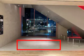 【アミュプラザみやざき】うみ館 ゆったりとした雰囲気で雑貨、サービスのポップアップやプロモーションに最適な3Fエスカレーター下のスペース