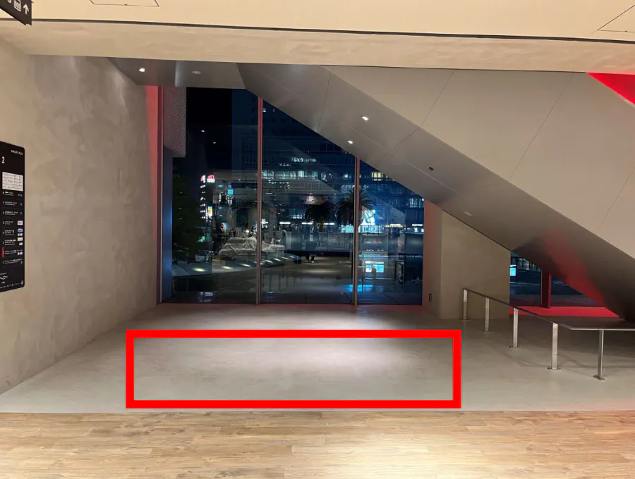 【アミュプラザみやざき】うみ館 ゆったりとした雰囲気で雑貨、サービスのポップアップやプロモーションに最適な3Fエスカレーター下のスペース