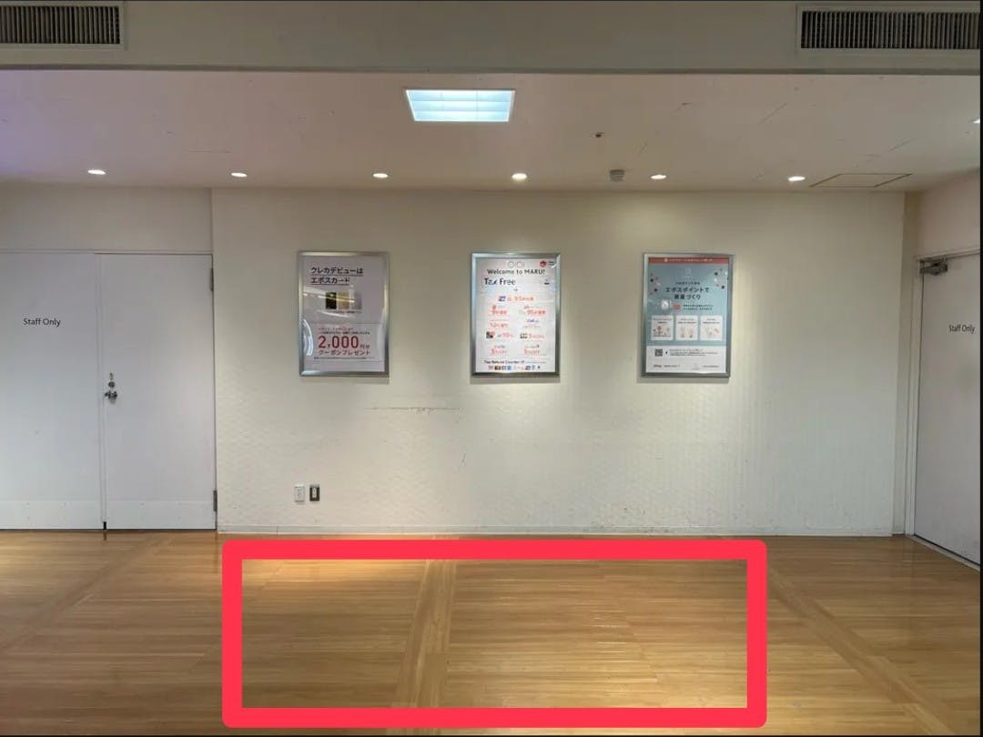 【上野マルイ】2階 パブリックスペース【物販・PR】エスカレーター正面の好立地コンパクトスペースの画像